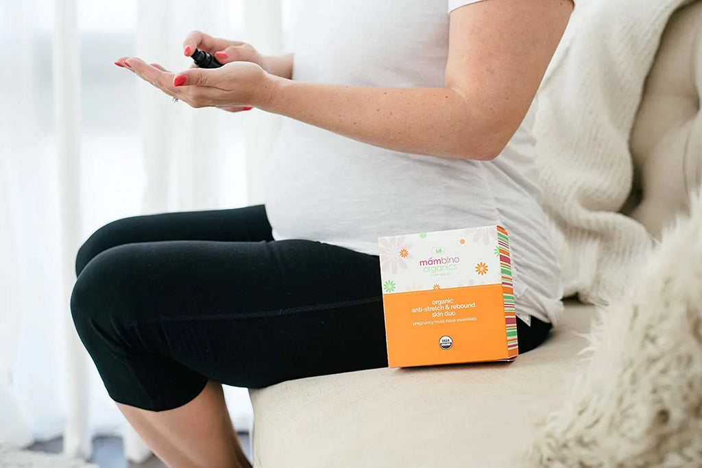 Mambino Organics Oh Baby! Body Oil - All Natural Anti Stretch Mark Belly Oil for Pregnancy - 4 Oz (2Pack)