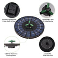 fountain,Battery Auto-shut Off With Rotatable Nozzle With Battery Auto-shut Off 9 Inch Pump With Inch Bath Pond Auto-shut Off 9 Solar Water Pump 6w Nozzle Led Solar Brewel Rookin Yaliya