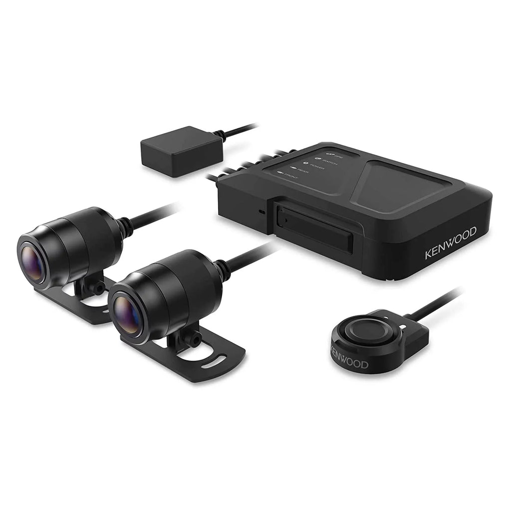 Kenwood - Motorsports  Dash Cam with  and Rear-View Camera with a Kenwood - optional 3.3ft (1m) camera extension cable