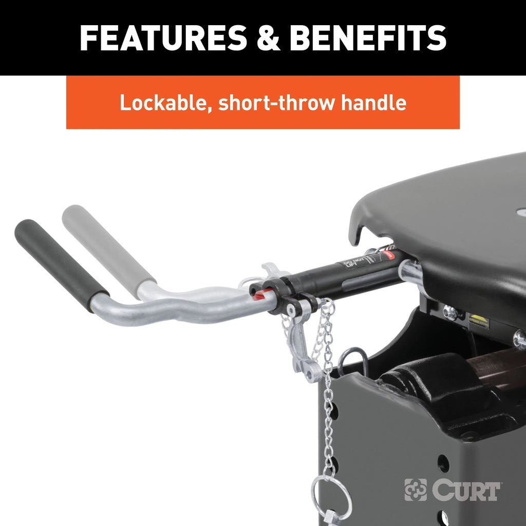16067  5th Wheel Hitch, 24,000 lbs, Select Chevrolet Silverado,  Sierra 2500, 3500 , 8-Foot Bed Puck System