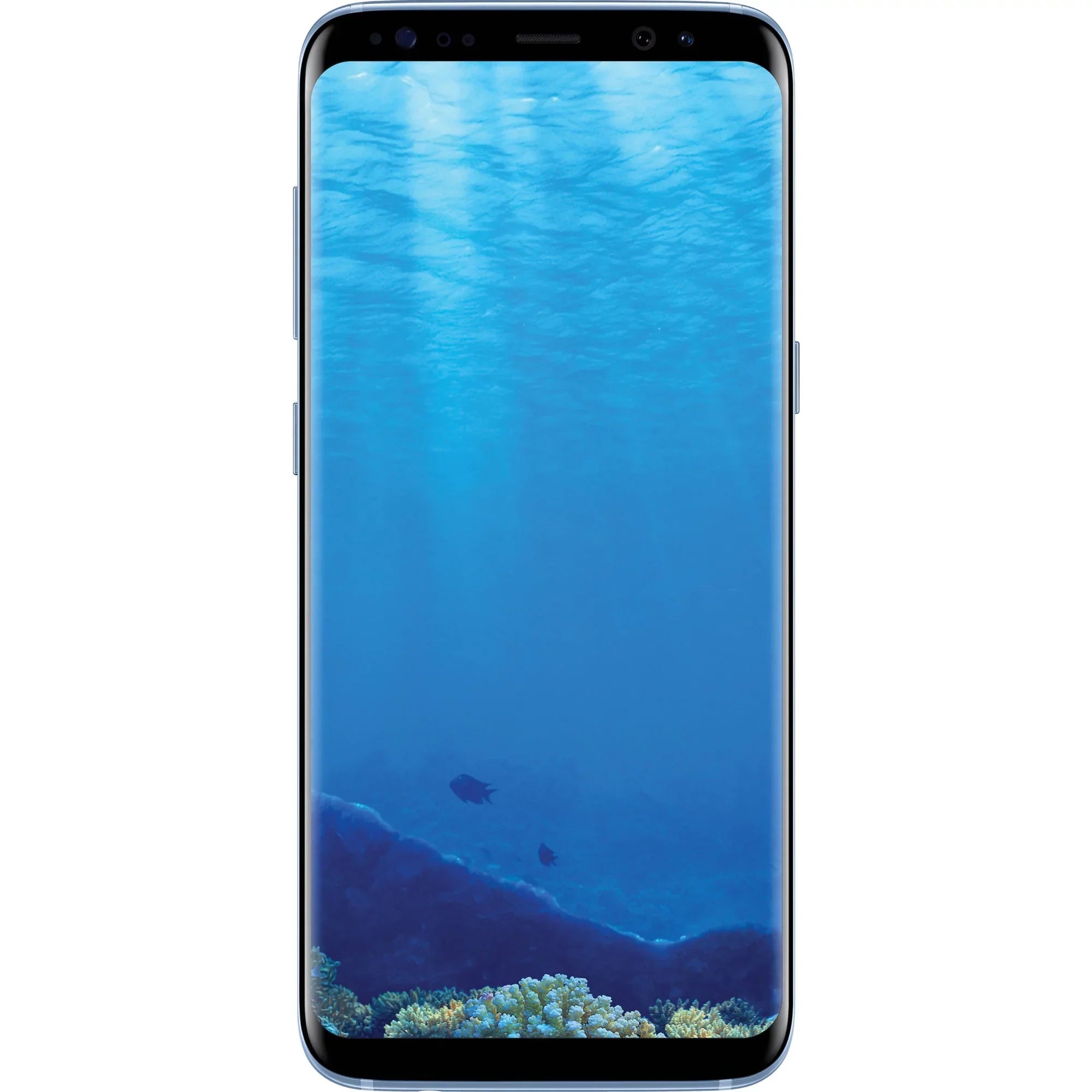 Restored Samsung Galaxy   64GB Unlocked  .. Version Phone - w/ 12MP Camera - Coral Blue (Refurbished)