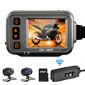 Docooler Motorcycle Dash Cam,WiFi Dual 1080p Motorbike Camera ,120° Wide Angle,Parking Monitoring, Timed Recording After Flameout  Full Body Waterproof Night Vision  With 32G storage card