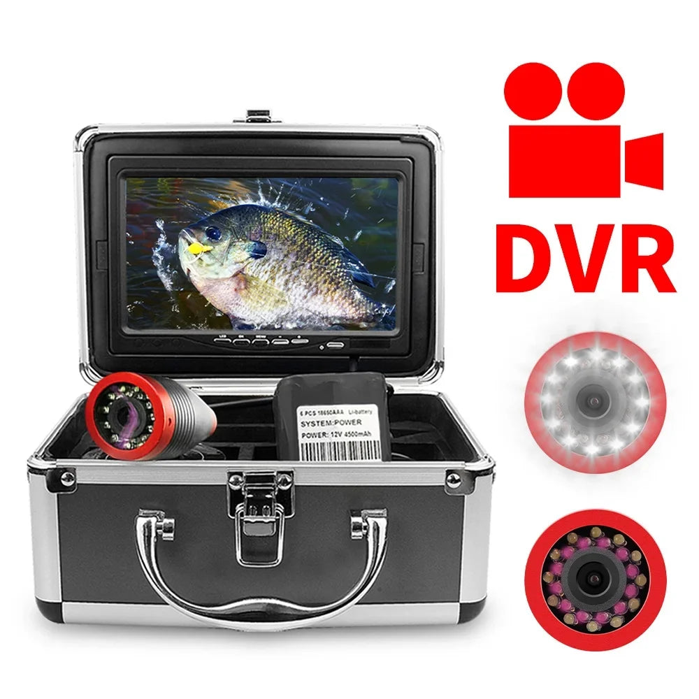 Erchang 7 Inch  Underwater Fishing Camera Portable Video Fish Finder for Lake Sea Fishing, Long Battery , Capture Every Moment Underwater