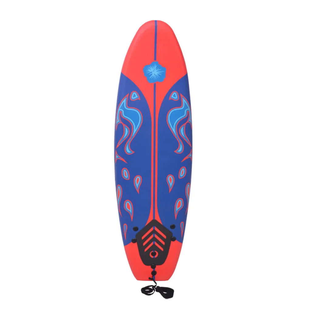 Walmeck Surfboard Blue and Red 66.9"