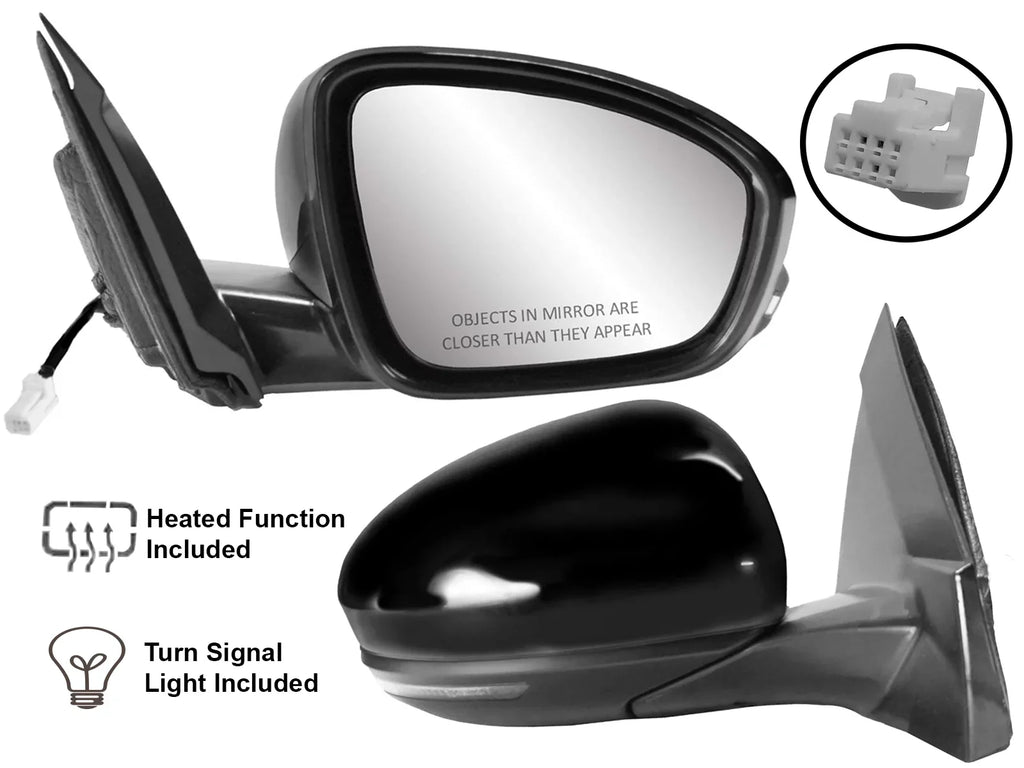 Replacement Rear View Mirror for 2019 2020 2021 2022  Power Heated Turn Signal Light No Camera Passenger Right Side   963016CA0B 963016CA1B