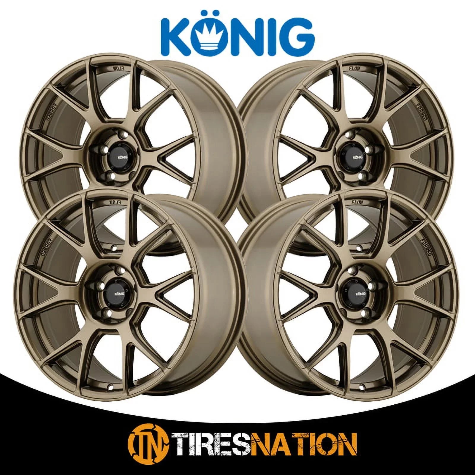 17x8 Konig 56BZ Ampliform Gloss Bronze Wheel 4x100 (45mm)