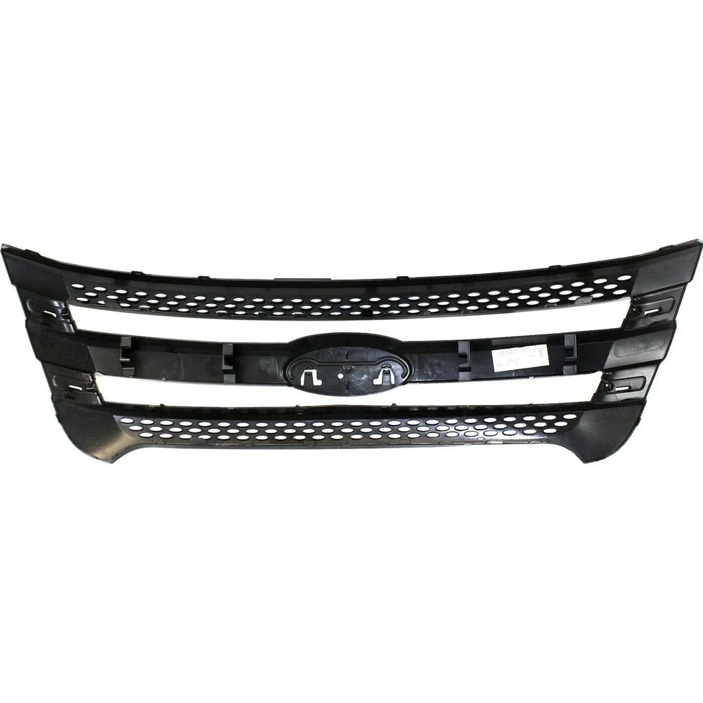 Grille For Ford 2011-2015 Explorer 2013-2015 Police Interceptor Utility Black