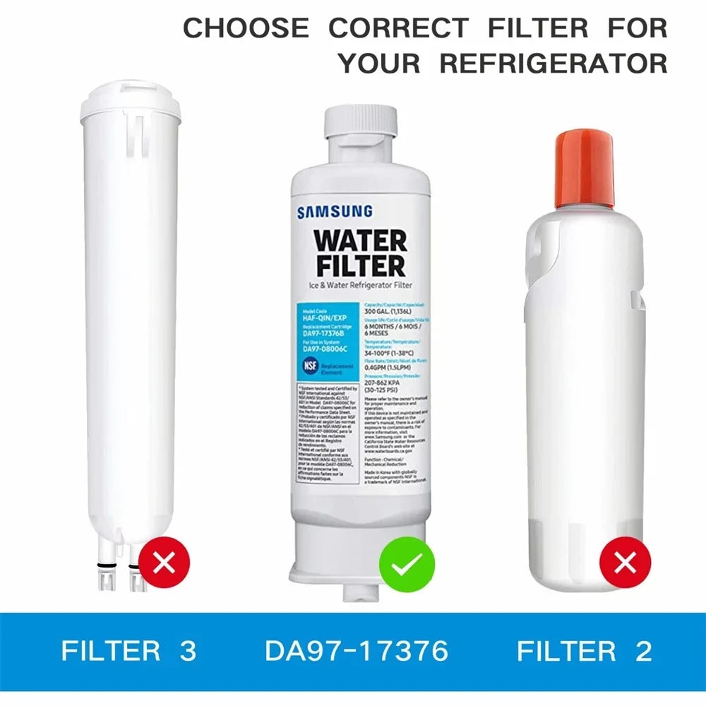 4 Pack Compatible with -17376B, -08006C, -, -/ Refrigerator Water Filter