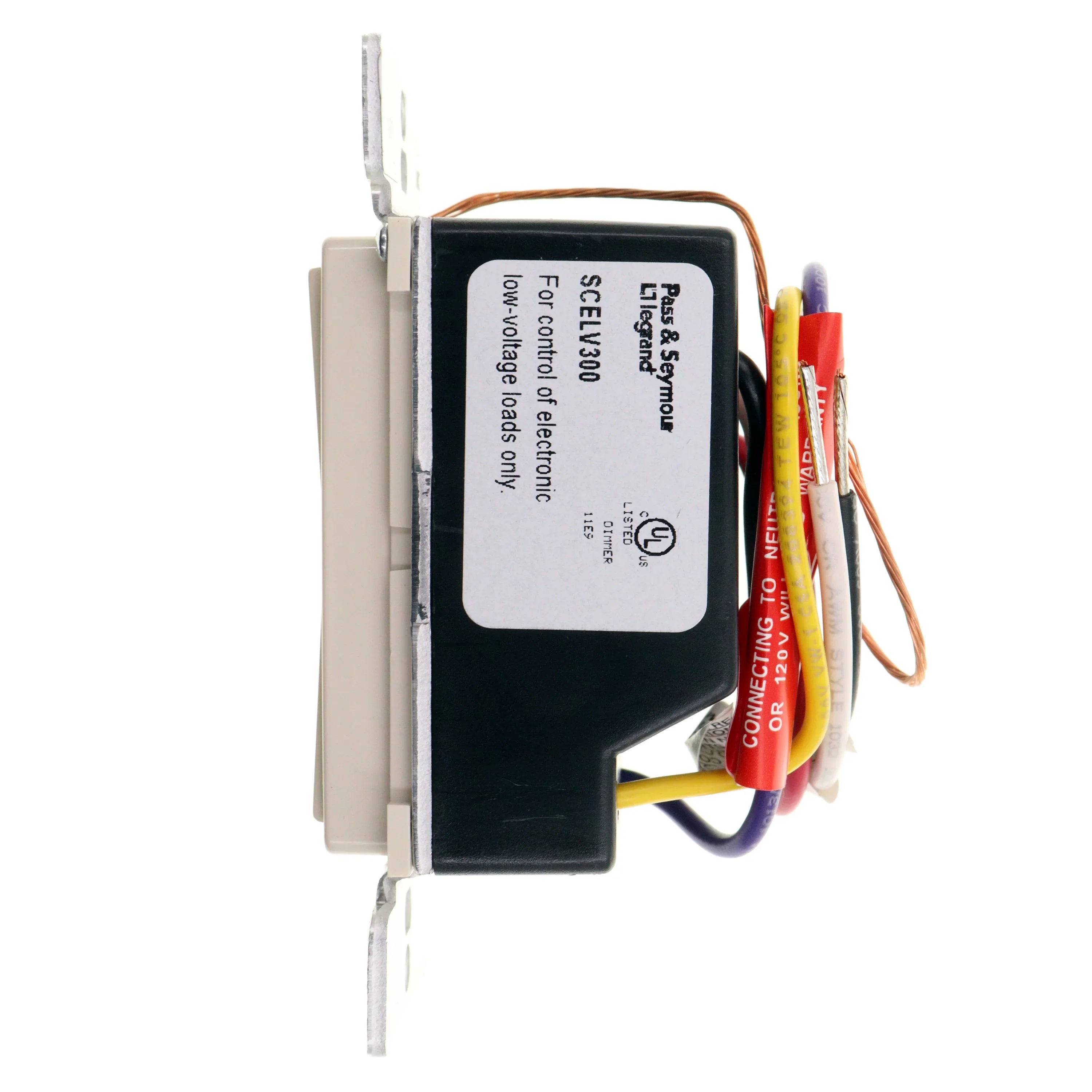Pass & Seymour Legrand  Electronic Low Voltage Dimmer, Lt Almond