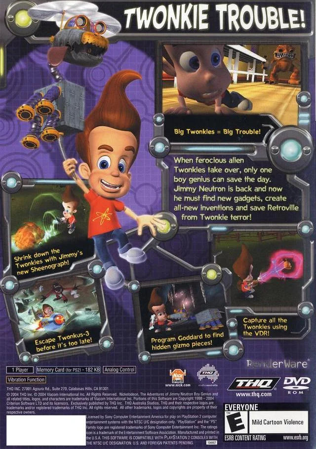 Pre-Owned Jimmy Neutron Attack of the Twonkies PlayStation 2