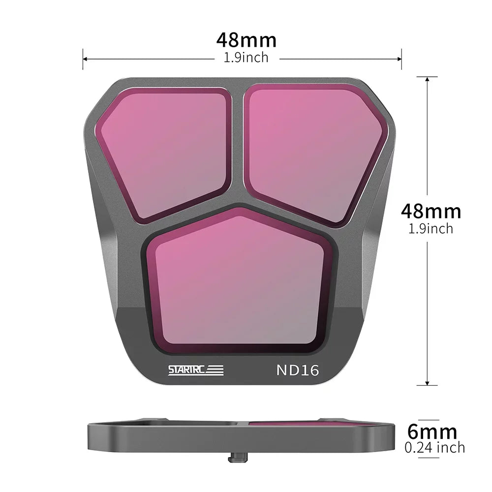 moobody 4-Pack Filters /// Lens Filter Aluminum Material  Optical Glass Waterproof Scratch-tough -reflective Coatings Compatible with  Mavic 3 Pro