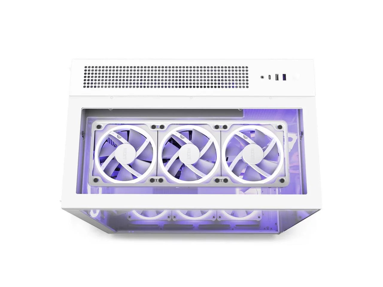 Elite - All White - --01 - Premium Dual-Chamber - Mid-Tower -  Fans - Case