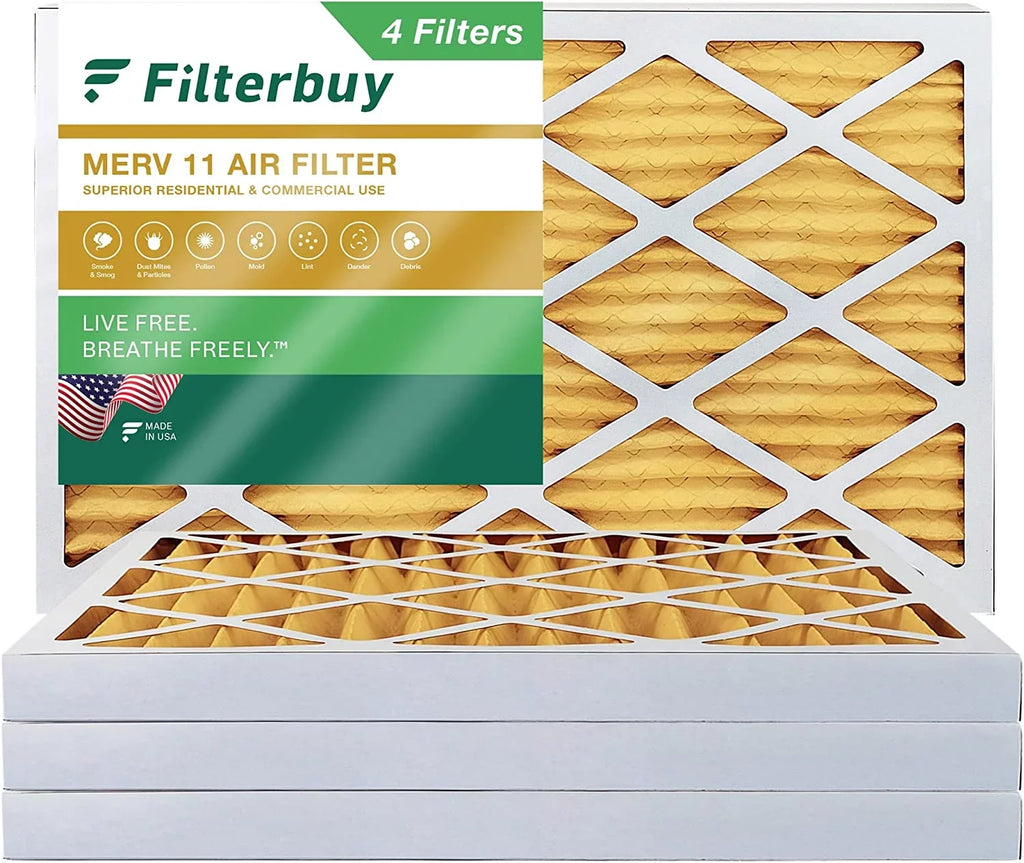 Filterbuy 8x24x2  11 Pleated   Furnace Air Filters (4-Pack)