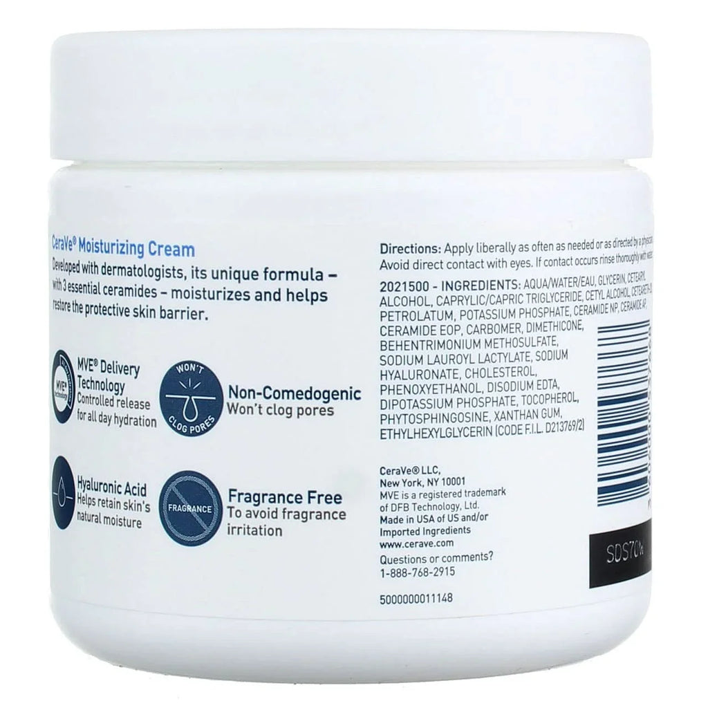 CeraVe Moisturizing Cream - 16 Ounces each (Value Pack of 4)