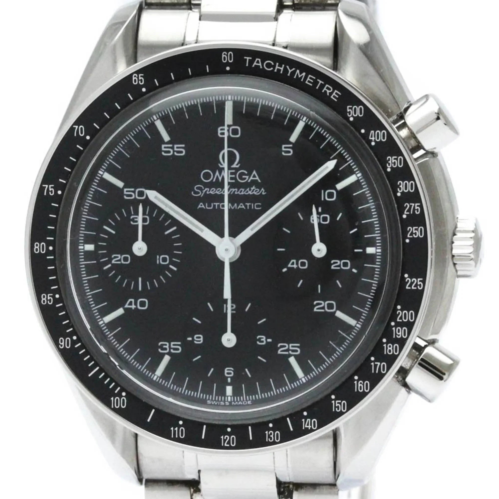 Pre-Owned Polished  Speedmaster Automatic Steel Mens Watch 3510.50  (Good)