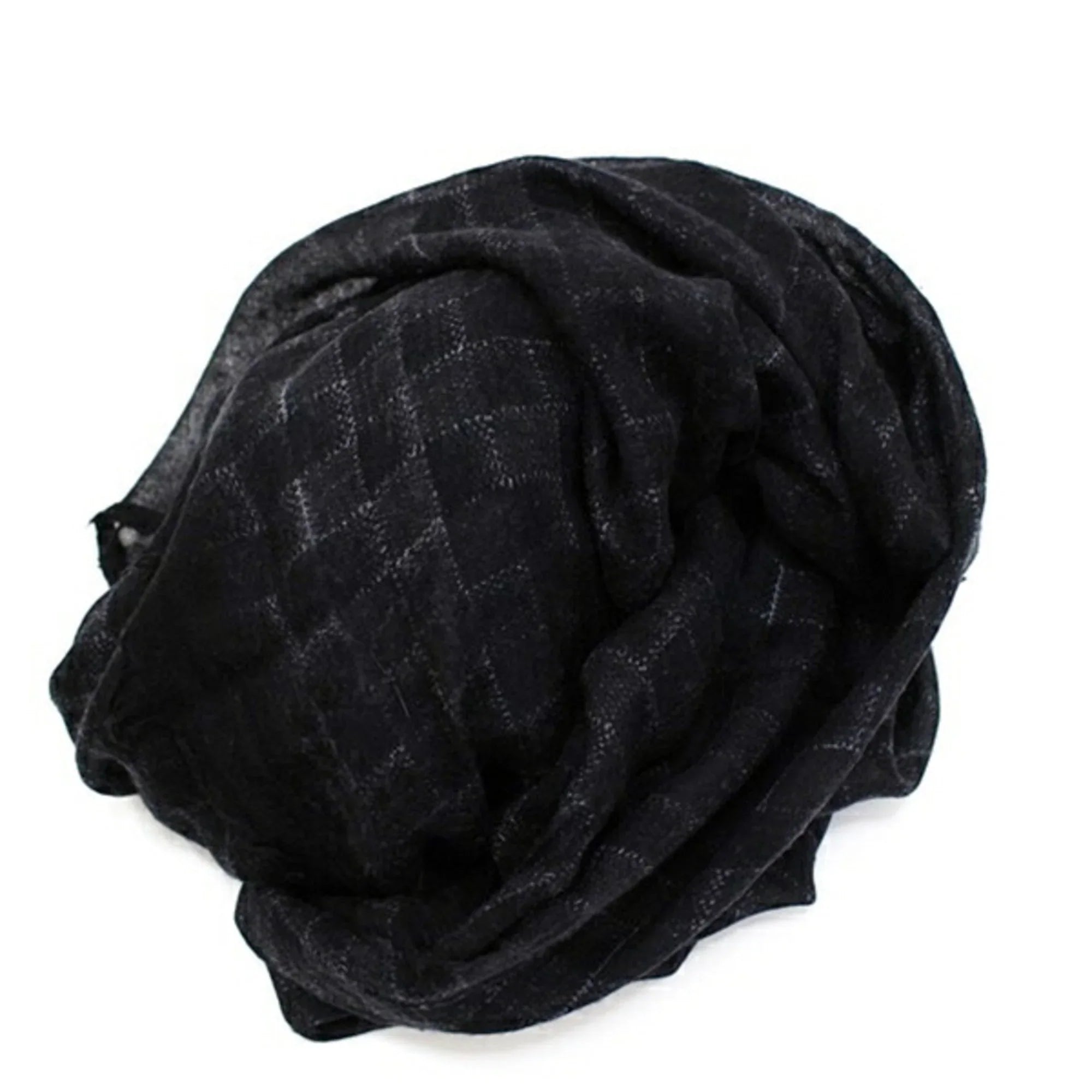 Pre-Owned Louis Vuitton Shawl Large Cashmere x Silk Black 401910 Women's (Good)