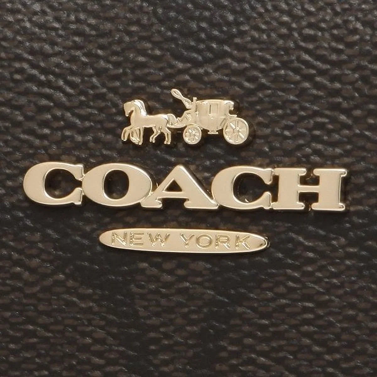 Coach Women's Snap Wallet In Signature Canvas (Brown / Black)