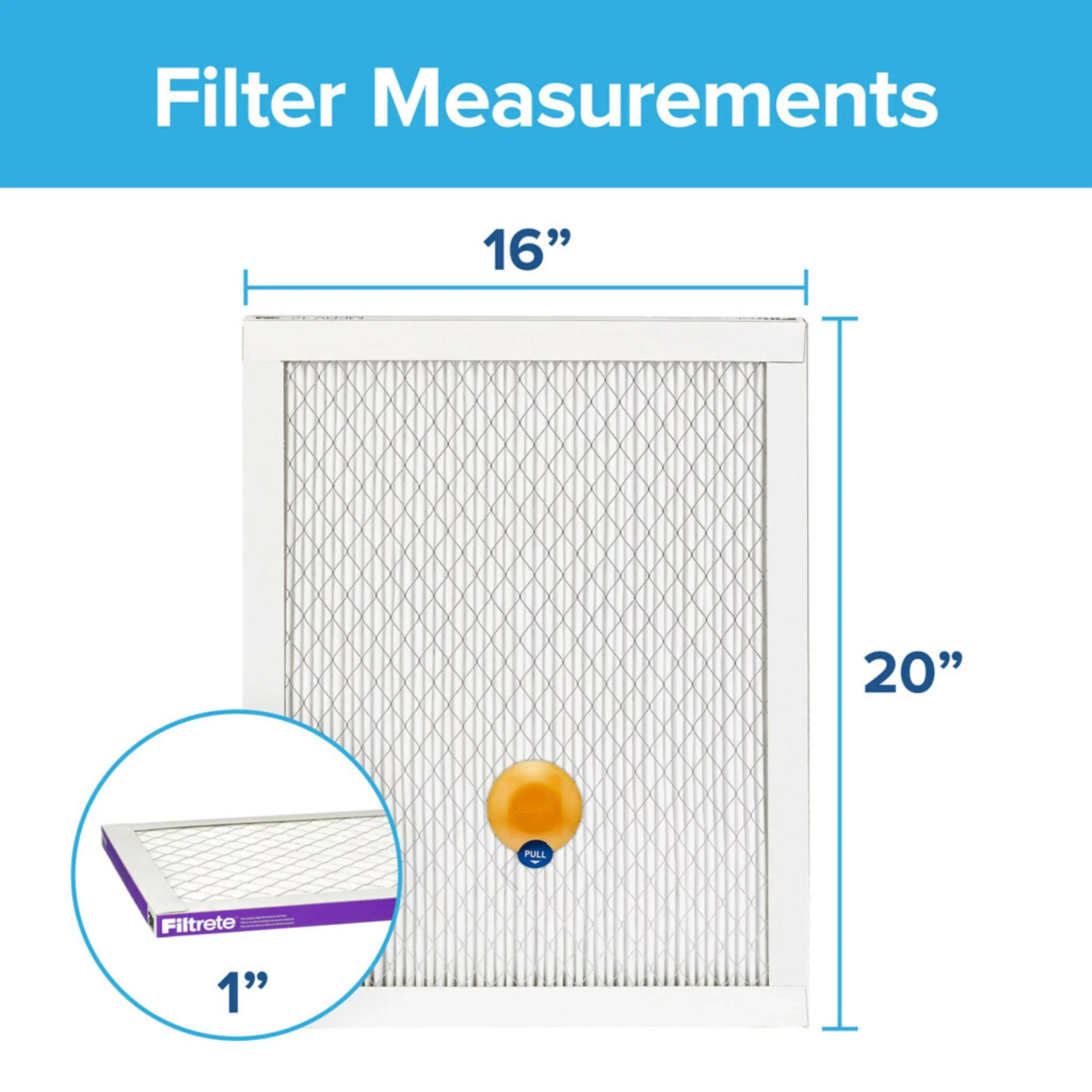 Filtrete by 3M, Smart 16x20x1,  12, Allergen, Bacteria & Virus  Air and Furnace Filter, Captures Allergens, Bacteria, Viruses, 1500 , 4 Filters