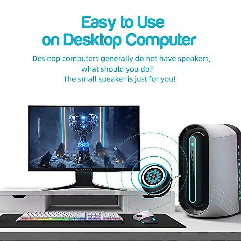 Mini Portable Speaker, 3W Mobile Phone Speaker Line-in Speaker with 3.5mm  Audio Interface for Smartphone/Tablet/Computer