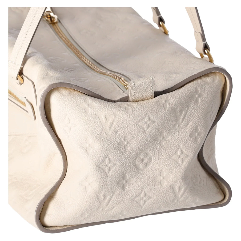Louis Vuitton Inspiree  Beige Monogram Empreinte Leather Shoulder Bag Tote