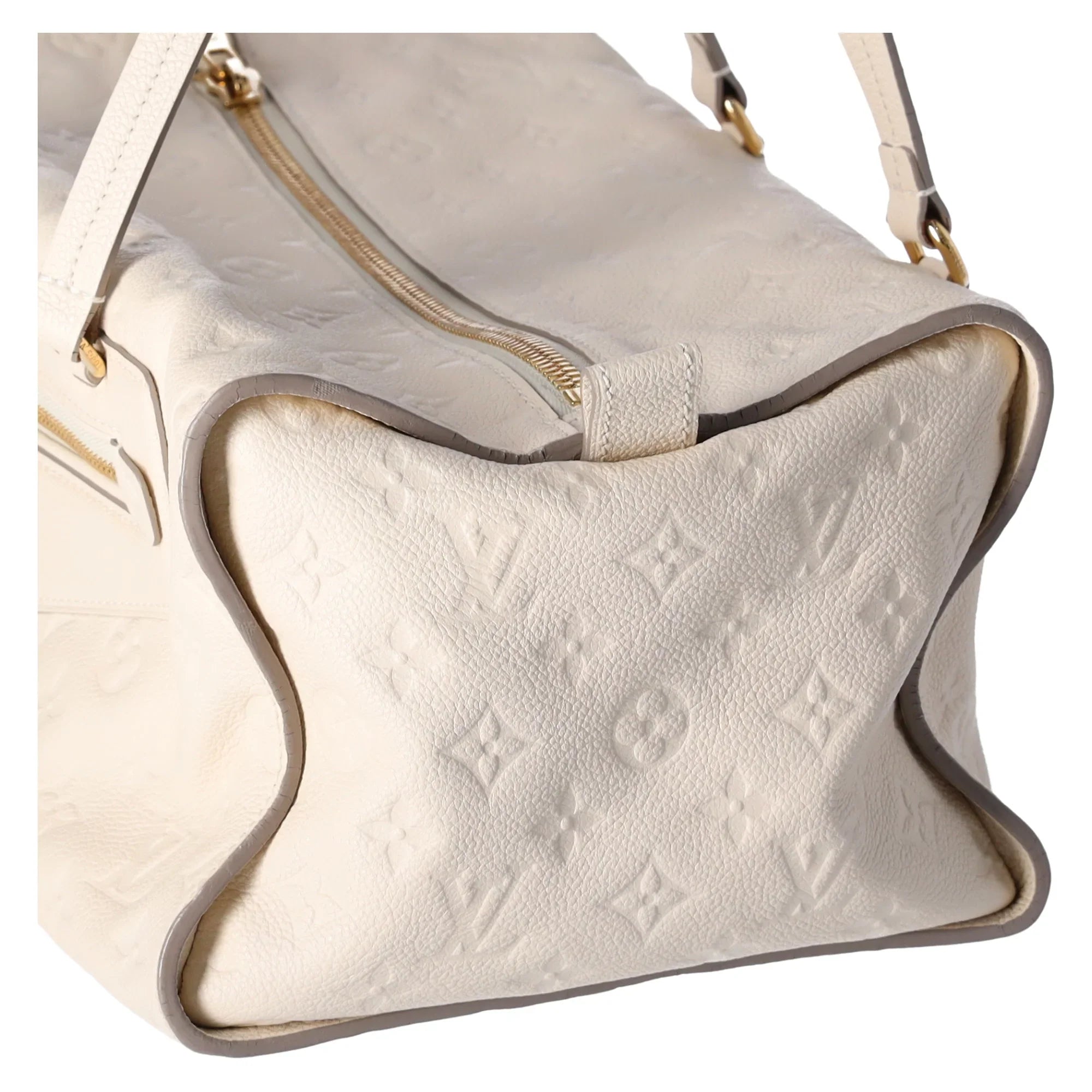 Louis Vuitton Inspiree  Beige Monogram Empreinte Leather Shoulder Bag Tote
