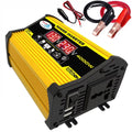 Gecheer Portable Inverter Car Power Inverters DC12Volt To AC110220Volt Transformer 4000W Modified SineWave Inverter Dual  Display Auto Inverters