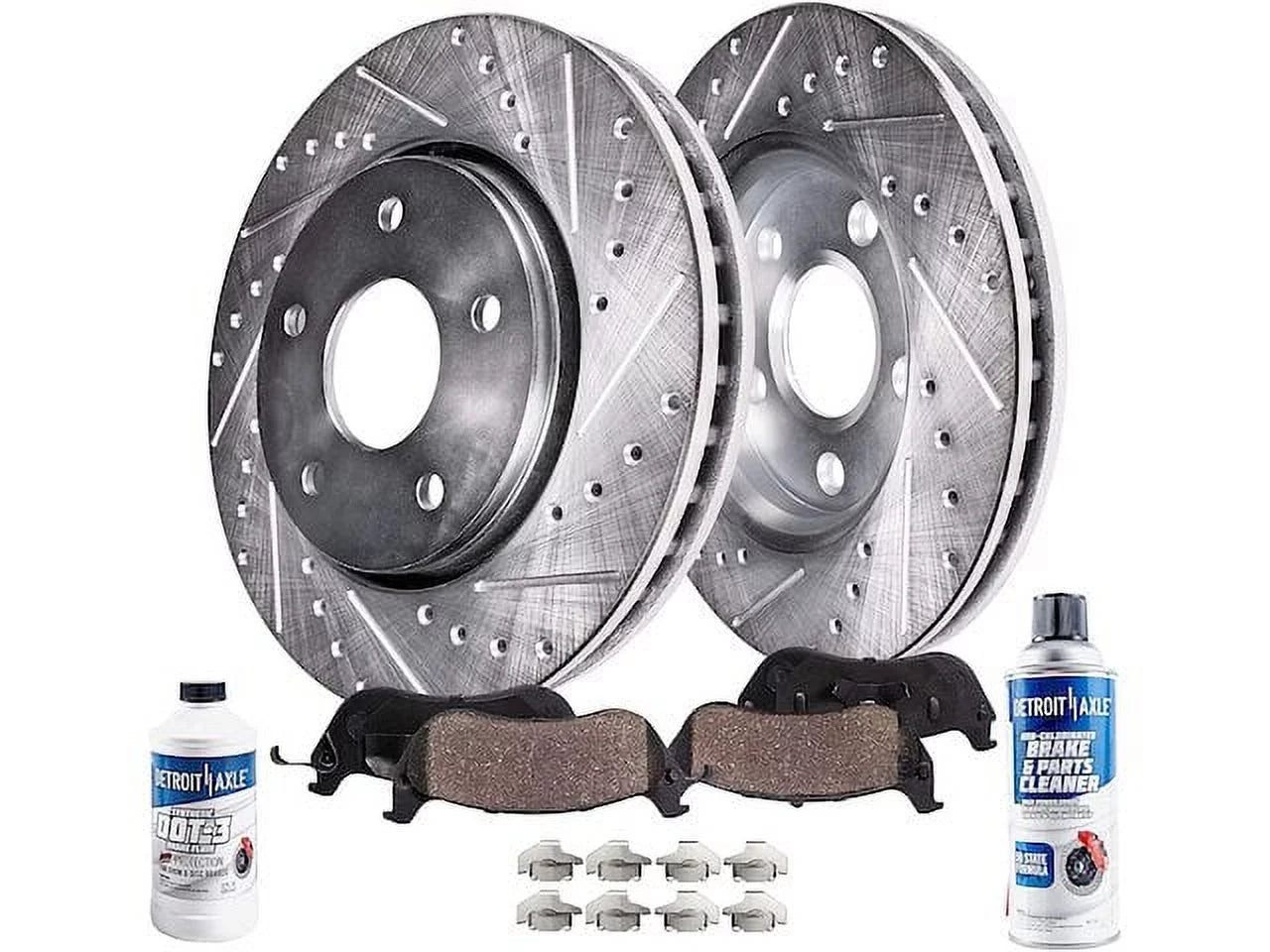 Front Brake Pad and Rotor Kit - Compatible with 2017 - 2020 Chrysler Pacifica 2018 2019