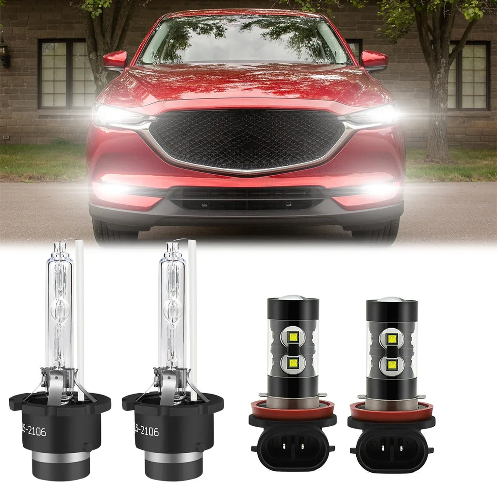 Headlight Bulbs for Mazda -5 2018   Led Fog Lights 4pcs