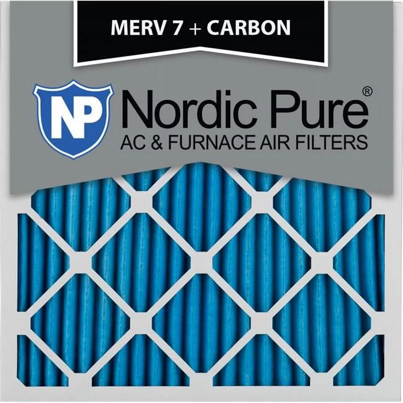 Nordic Pure 17x17x1ExactCustomM7--12 Exact  7 Plus Carbon  Furnace Filters, 17 x 17 x 1 in. - Pack of 12