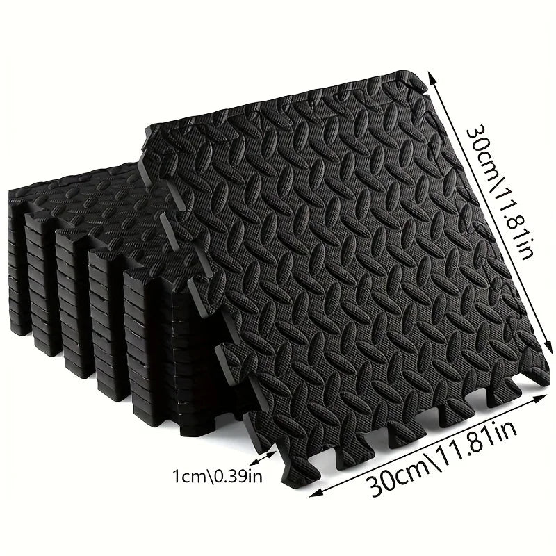 10pcs Eva Interlocking Foam Floor Mats - Ideal for Home & Gym Workouts, Thick and Durable Mat