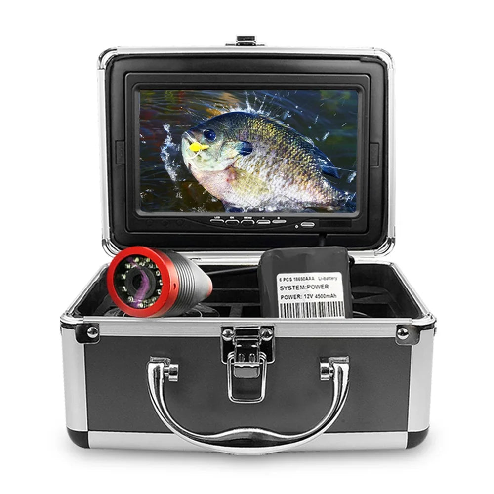 Erchang 7 Inch  Underwater Fishing Camera Portable Video Fish Finder for Lake Sea Fishing, Compact and Lightweight, Convenient for Traveling Anglers