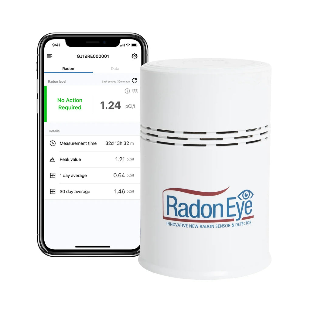 Ecosense  RadonEye, Home Radon Detector, Fast & Reliable Real-Time Radon Monitor ,  Display, Easy Setup with App, Bluetooth,