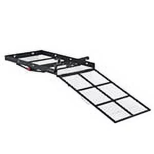 Wheel Chair Trailer Hitch Carrier Scooter Mobility Cargo Carrier w/Loading Ramp