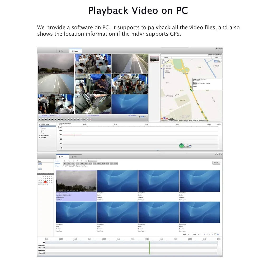 (1TB  ) 4CH  4G WiFi 1080P Truck  Camera System Live View on /Web/ with 4pcs Waterproof  Camera for Fleet/