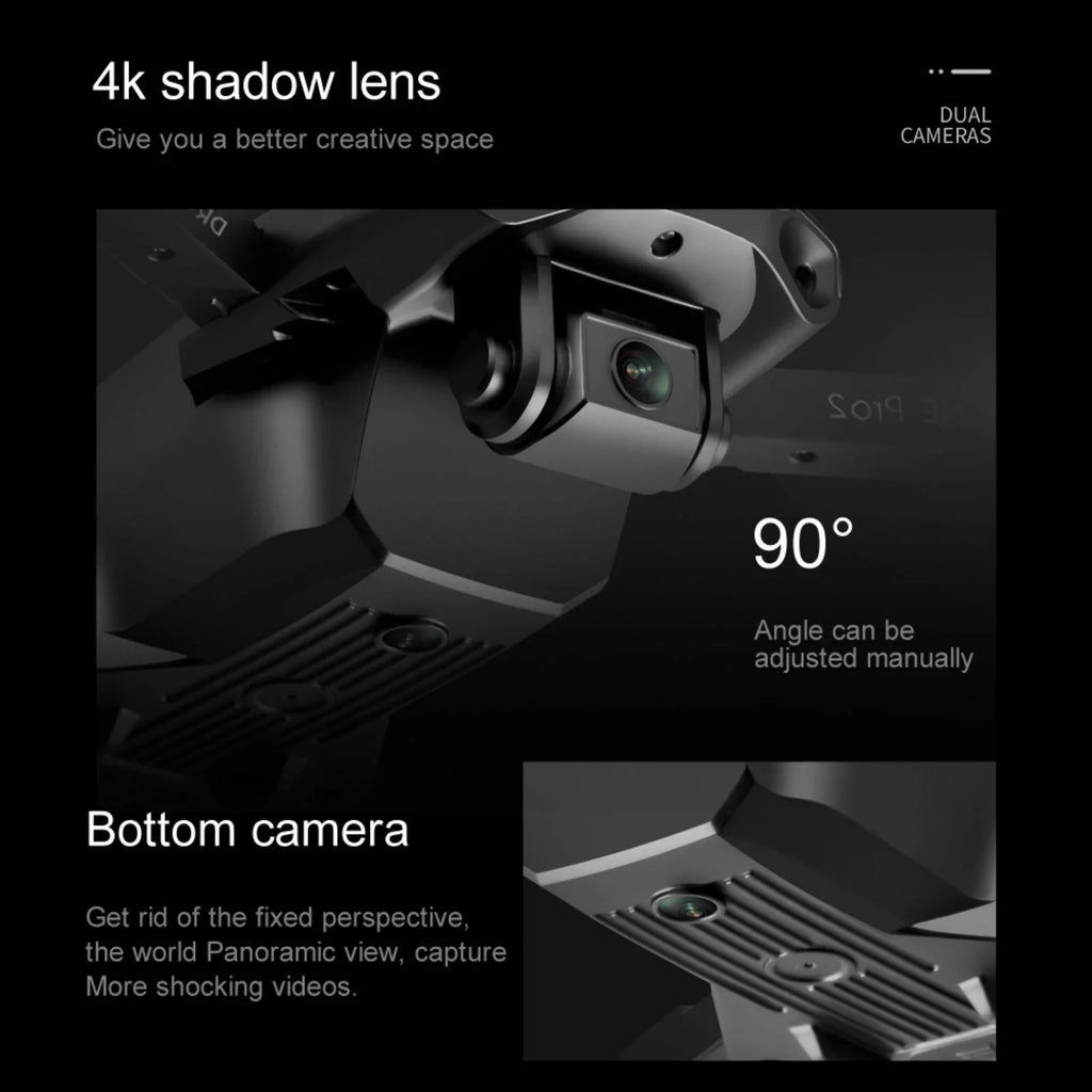 Dqacd 2021 New    Drone 4K  Dual Camera  WiFi  Foldable Drone