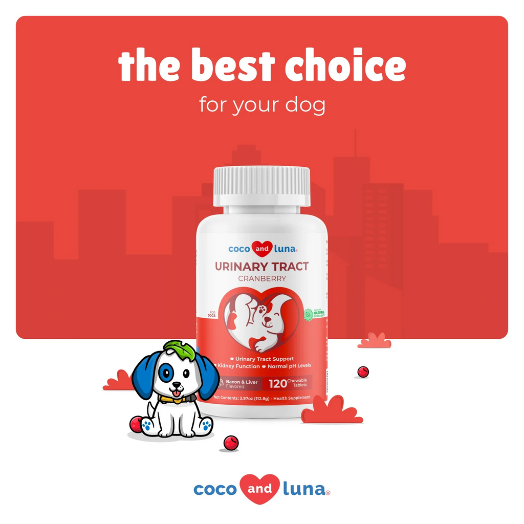 Coco and Luna Urinary Tract - Cranberry, Bladder Support, Dog  - 120 Tablets