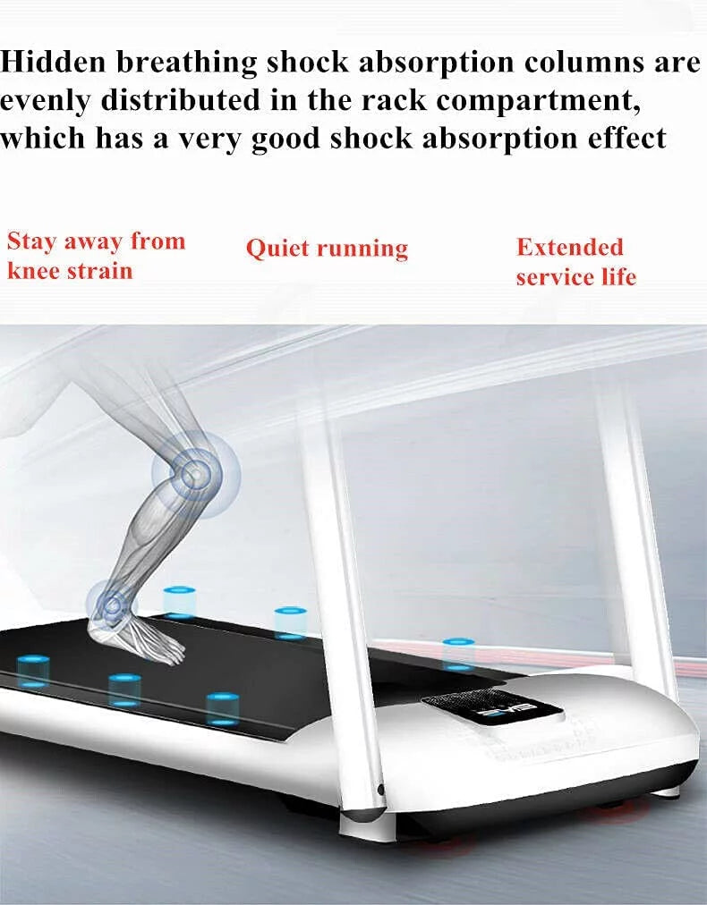 Miumaeov Portable Electric Mute Treadmill Fitness Walking Pad Home Office Running Machine