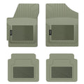 PantsSaver Custom Fit Car Floor Mats for Dodge Grand Caravan 2018, 4 pc, All Weather Protection for vehicles, Heavy Duty Weather Resistant Plastic,Gray
