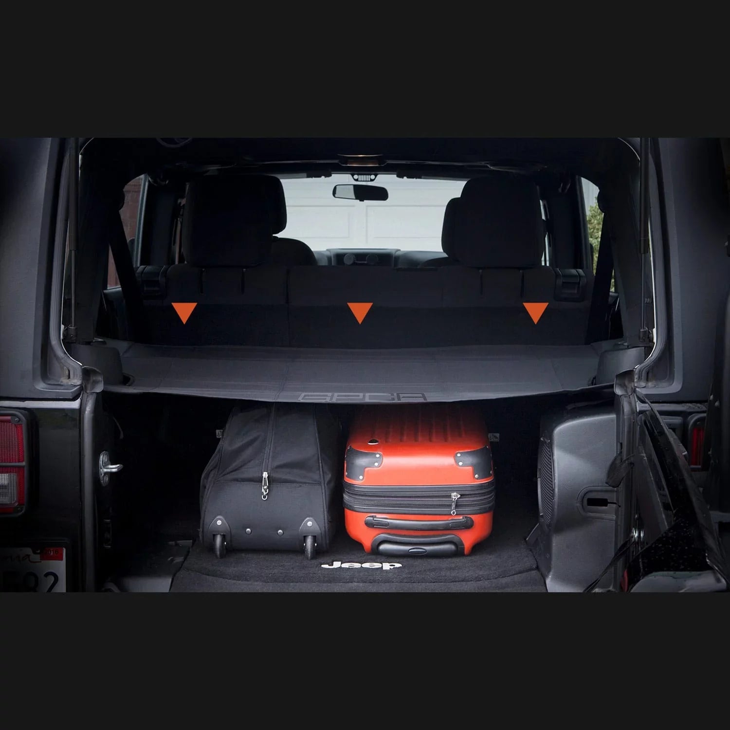 Cargo Cover   for Wrangler  4DR Sport/ Sahara/ Rubicon/ Freedom Unlimited 2007-2018 models ()