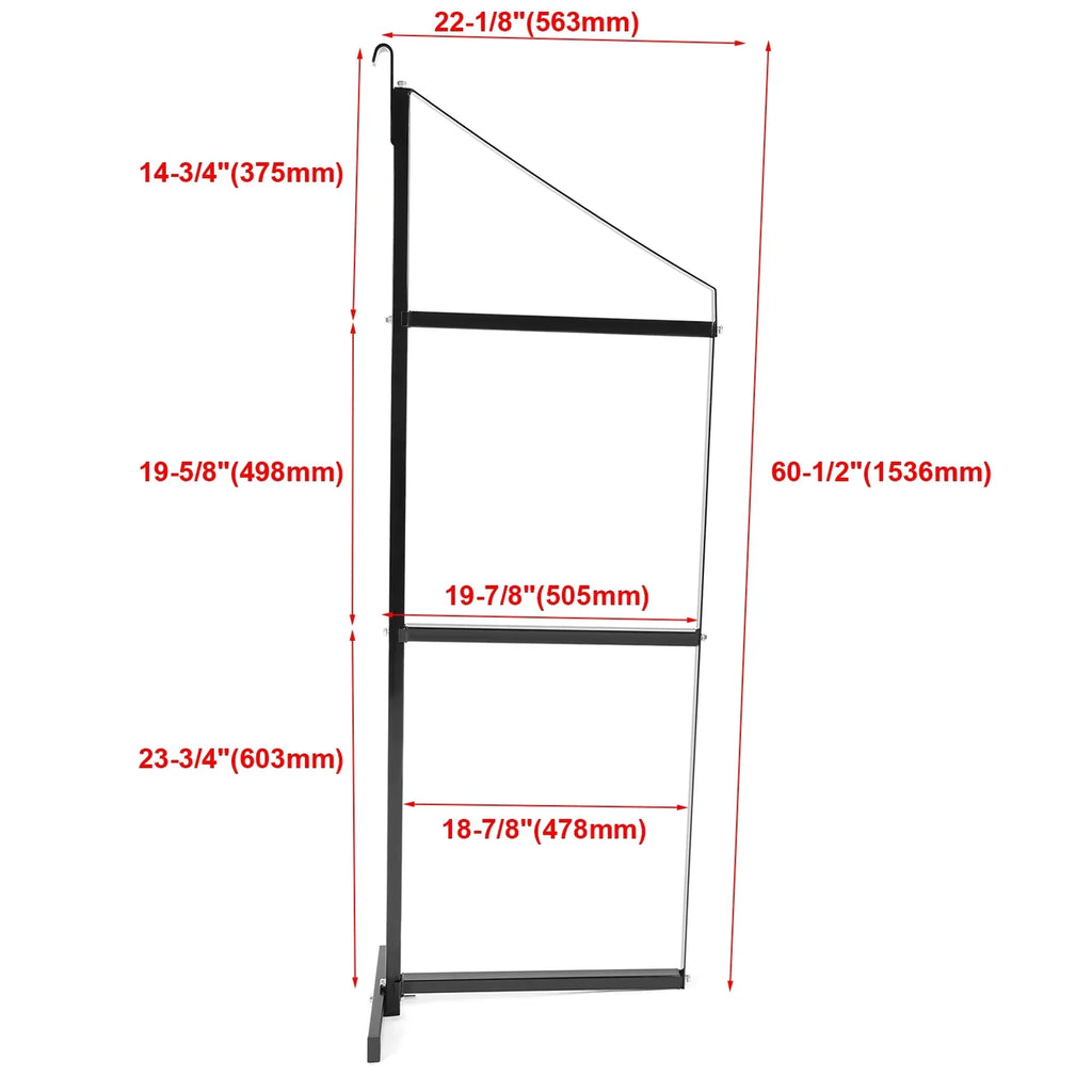 Cargo Shipping Container Shelving Brackets Black Powder Coated Steel Shelf Brackets for Heavy Duty Trailer Containers