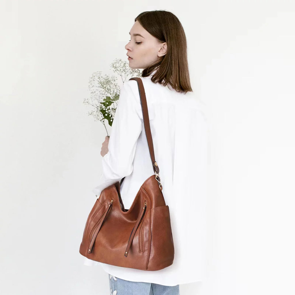 Women's Hobo Purse Vegan Leather Handbag Fashion Cross Shoulder Bag (Birthday, Valentine's Day, Mother's Day, Christmas, Graduation Gift)