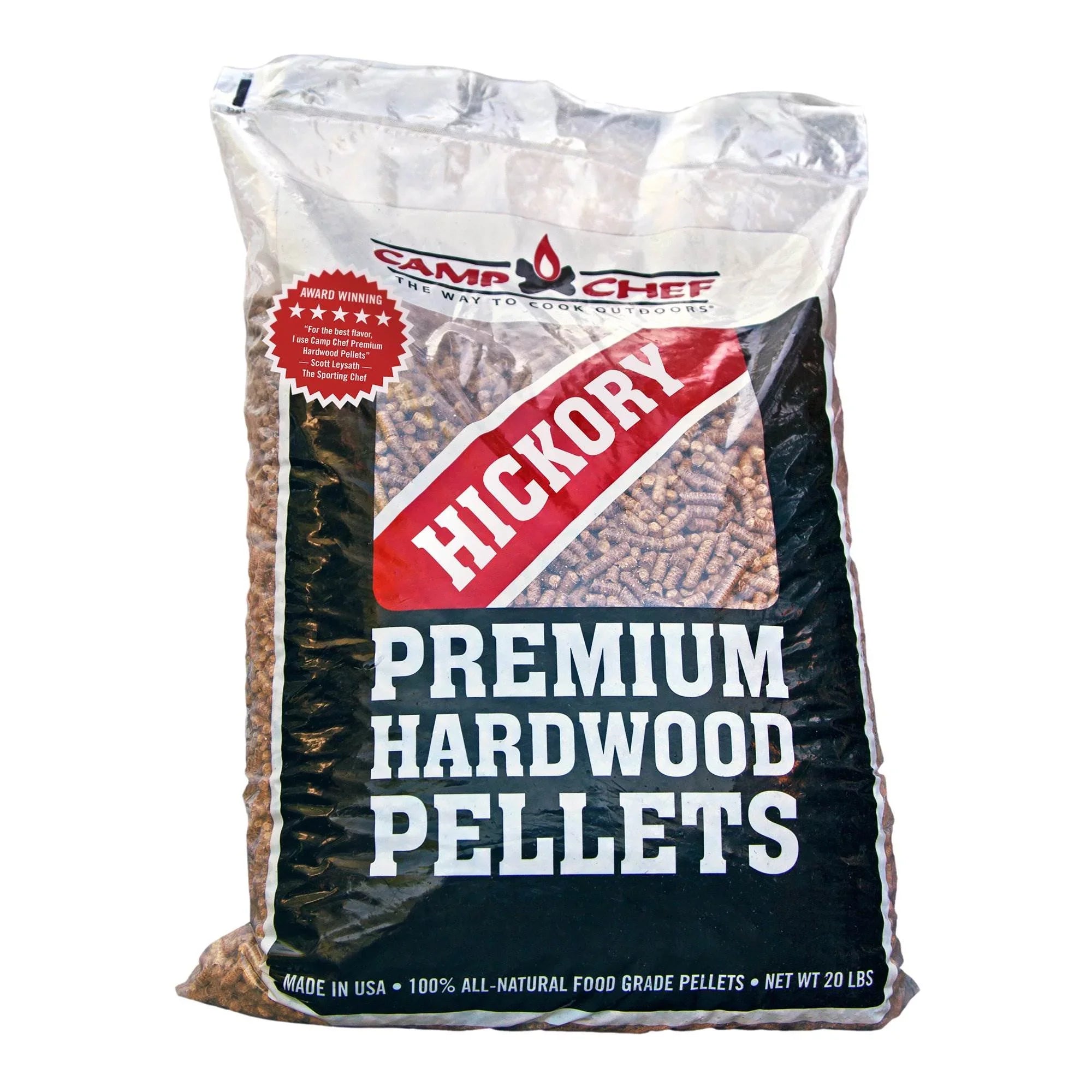 Camp Chef Smoker Grill Premium Hickory  Hardwood Pellets, 20 lbs (2 Pack)