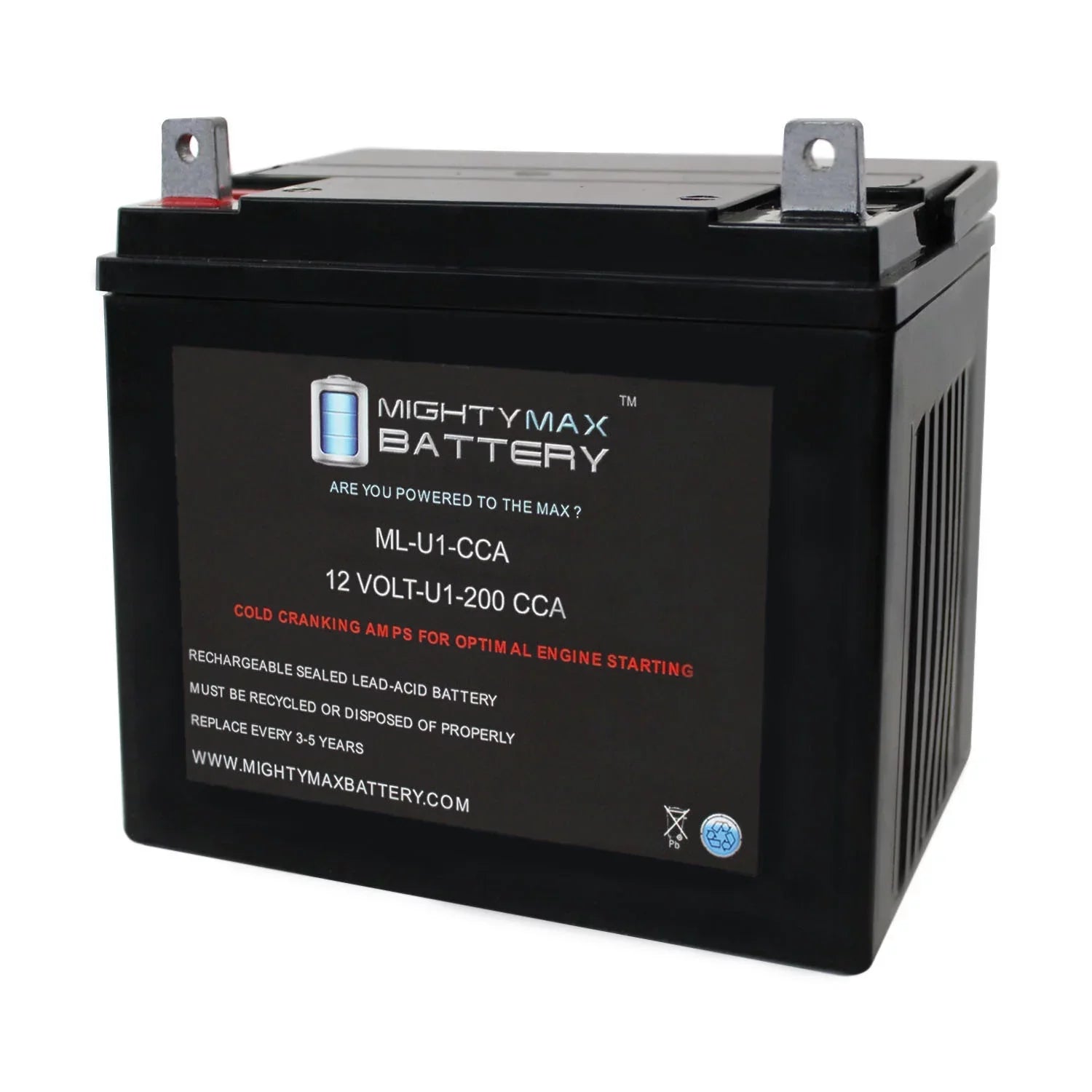 '- 12V 200CCA Battery for Bobcat Textron -331 0Turn Lawn Mower