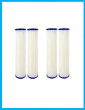 Compatible to Watts Pack of 4 Filter (.35-975) 9.75".75" 0.35 Micron Pleated Sediment Filters