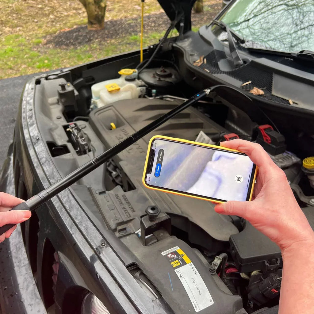 Wireless Inspection Camera with Light - Inspect Anything, Anywhere, Anytime - 360 Degree Flexible Inspection Camera Wand - 41 Inch Extendable, Rechargeable - Capture Images to Your Phone