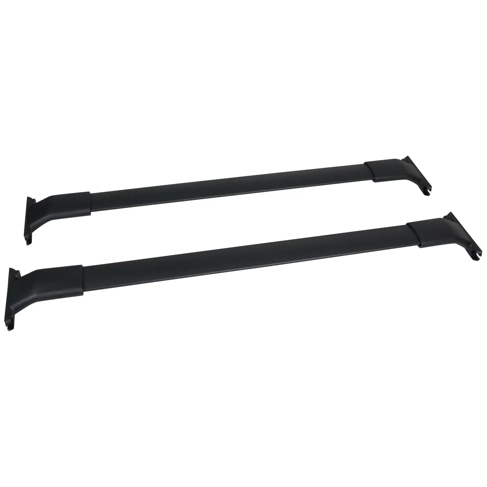 Ikon Motorsports Compatible with 13-16 Mazda -5   Style Cross Bar Roof Rack Black Aluminum