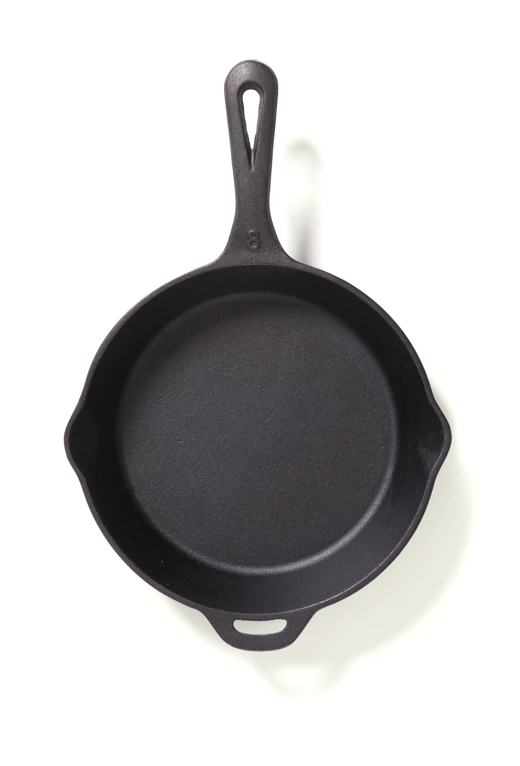 Camp Chef 8" Cast Iron Skillet - , True Seasoned Finish, Dual Pour Spouts