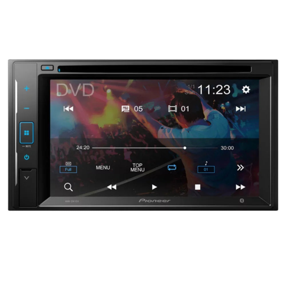 Bundle for 1998-2004 Isuzu Rodeo / Pioneer -241EX Double  Car Stereo with Bluetooth/Backup Camera/Installation Kit/in-Dash / / 6.2" Touchscreen Digital Media Receiver
