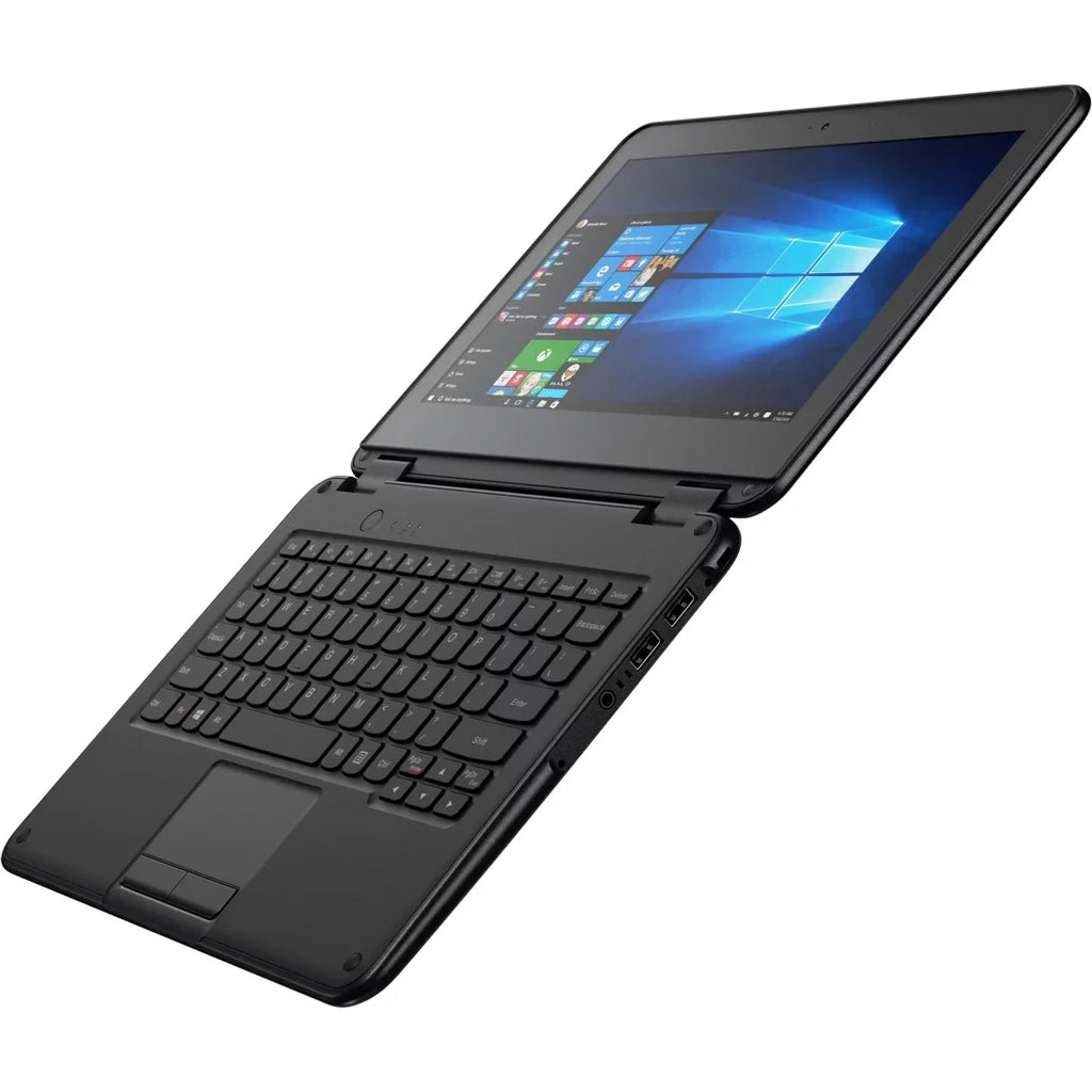 Restored Lenovo 11.6"  Convertible Touchscreen Notebook, Intel Celeron , 1.6GHz, 4GB Memory, 32GB Storage, Windows 10 Pro, Black (Refurbished)