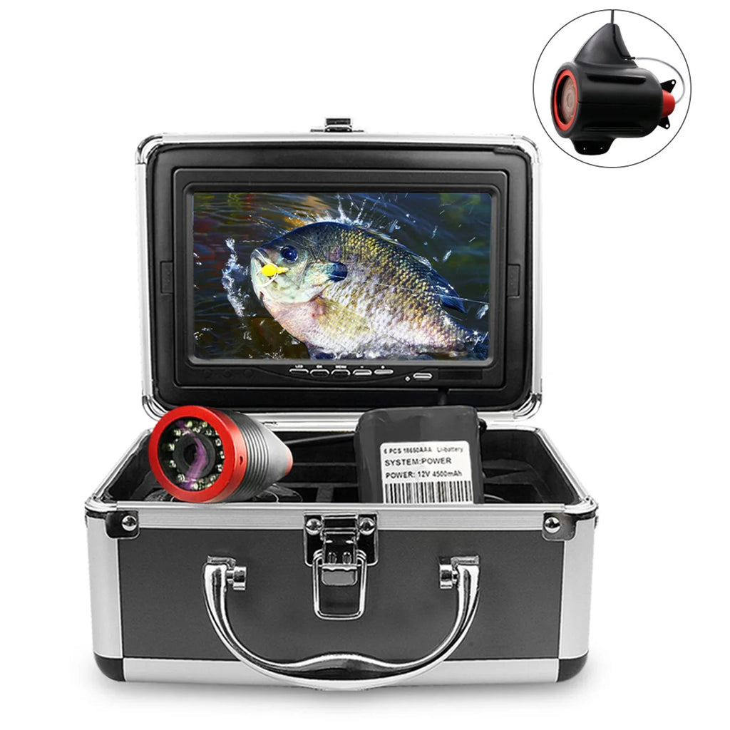 Erchang 7 Inch  Underwater Fishing Camera Portable Video Fish Finder for Lake Sea Fishing, Compact and Lightweight, Convenient for Traveling Anglers
